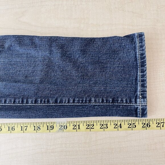 Torrid Women's Blue Denim Ankle Jeans Size 14Regular Distressed Mid Rise Stretch - Picture 10 of 14